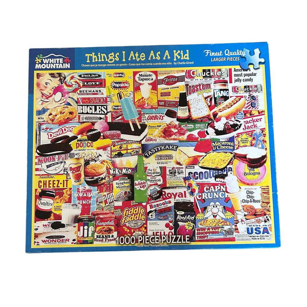 White Mountain Things I Ate As A Kid 1000 Piece Puzzle
